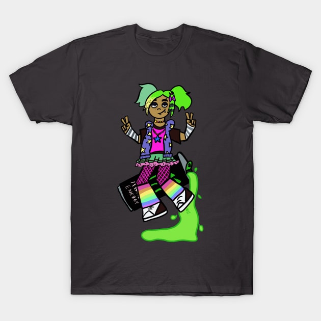 Scene girl v2 T-Shirt by Scootin Newt